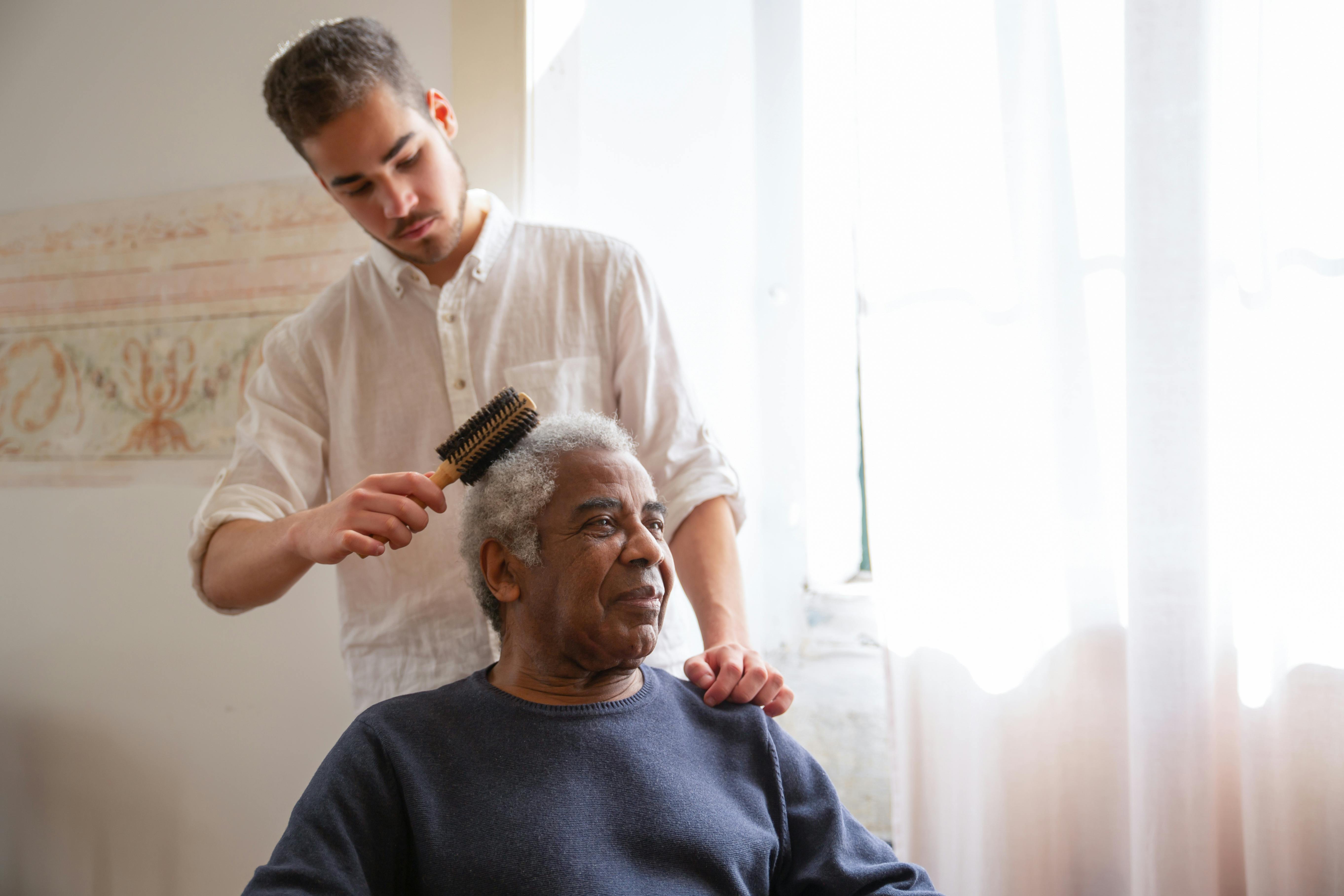 Senior care companion visit